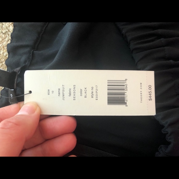 NWT! Theory Black Jumpsuit - Picture 7 of 8